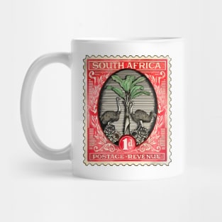 South African Ostrich Stamp Mug